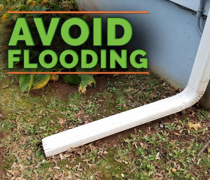 Downspouts with the phrase Avoid Flooding
